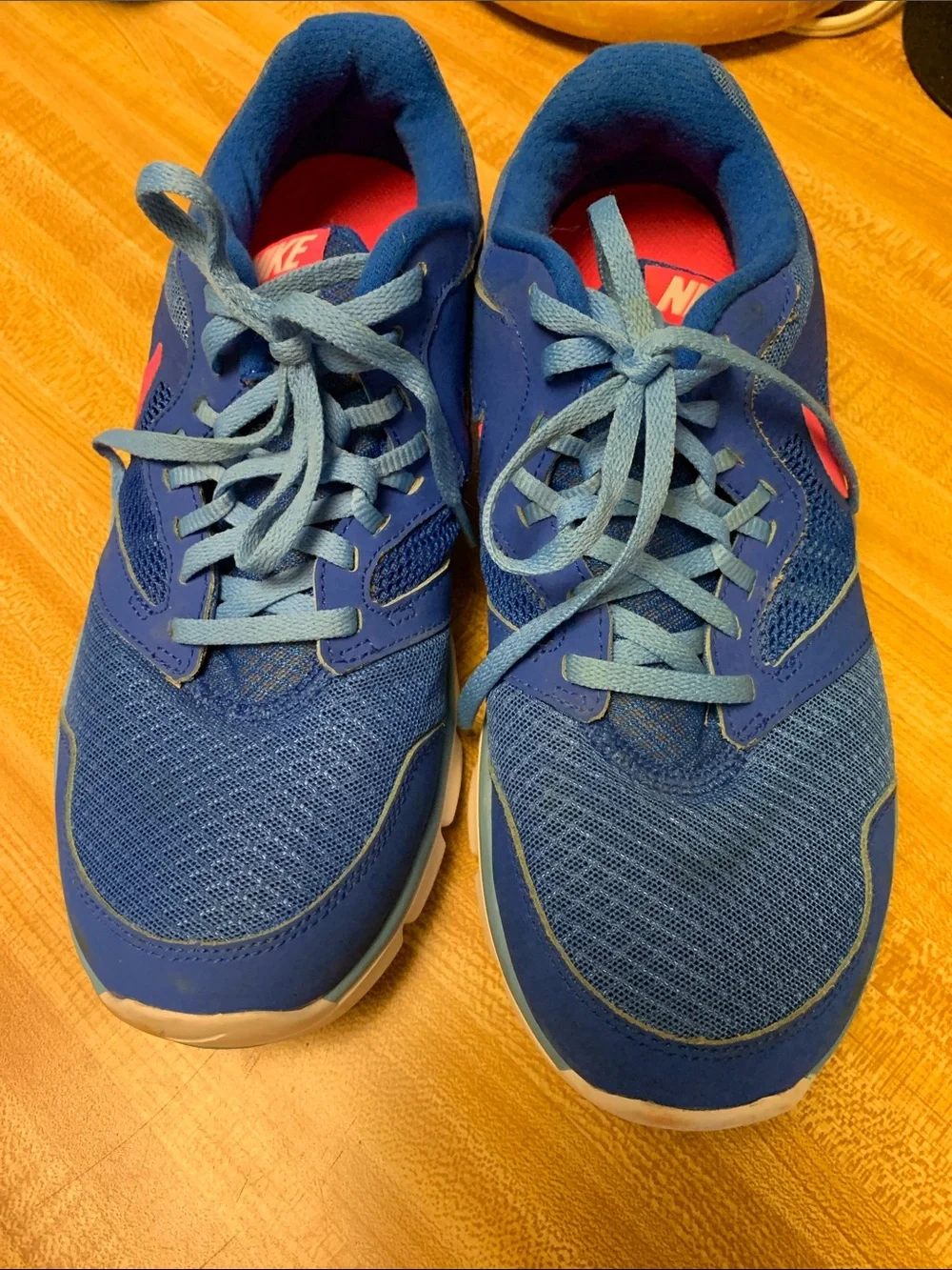 Women’s Nike Flex Experience RN 3 Blue Running Sneakers with Pink Swoosh